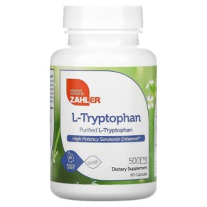 Thực phẩm chức năng Zahler L-Tryptophan Purified L-Tryptophan 500 mg 60 Capsules 848998081249