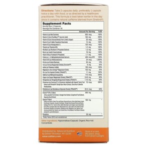 Thành phần vi chất của Zahler Metabolism Daily Multivitamin + Weight Management Support with Sinetrol 60 Capsules 848998082321