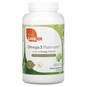 Thực phẩm chức năng Zahler Omega 3 Platinum Advanced Omega 3 Fish Oil 1.000 mg 180 Softgels 848998080600