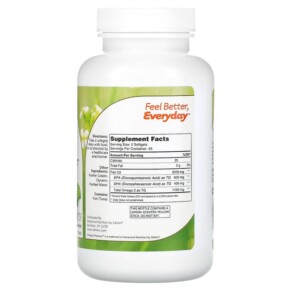 Thành phần vi chất của Zahler Omega 3 Platinum Advanced Omega 3 Fish Oil 1.000 mg 90 Softgels 848998080594