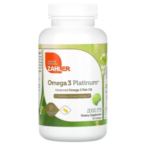 Thực phẩm chức năng Zahler Omega 3 Platinum Advanced Omega 3 Fish Oil 1.000 mg 90 Softgels 848998080594