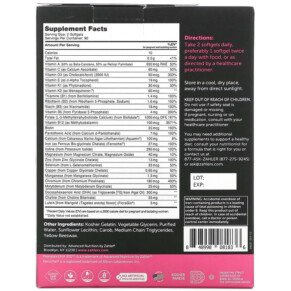 Thành phần vi chất của Zahler Prenatal + DHA 300 Optimal Formula 180 Softgels 848998081836