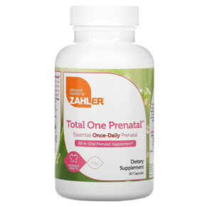 Thực phẩm chức năng Zahler Total One Prenatal Essential Once-Daily Prenatal 60 Capsules 848998081461