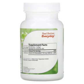 Zahler Vitamin D3 Advanced D3 Formula 50 mcg (2.000 IU) 250 Softgels 3 Thành phần vi chất của Zahler Vitamin D3 Advanced D3 Formula 50 mcg (2.000 IU) 250 Softgels 848998000417