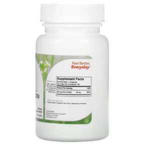 Zahler Zinc Bioactive Zinc Citrate 90 Capsules 3 Thành phần vi chất của Zahler Zinc Bioactive Zinc Citrate 90 Capsules 848998082208