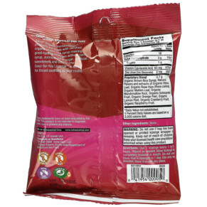 Thành phần vi chất của Zand Naturals Organic CranRaspberry 18 Throat Lozenges 041954000050