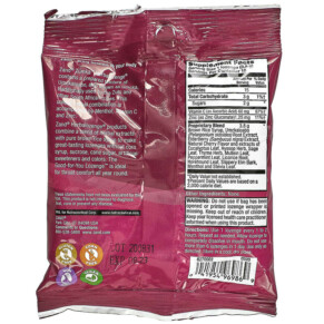 Thành phần vi chất của Zand Naturals Zumka Cherry Menthol 15 Throat Lozenges 041954969869