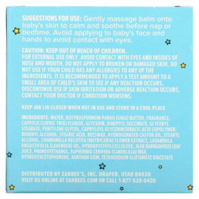 Thành phần vi chất của Zarbee's Baby Calming Massaging Balm with Lavender & Chamomile Scent 2 oz (56 g) 850007424121