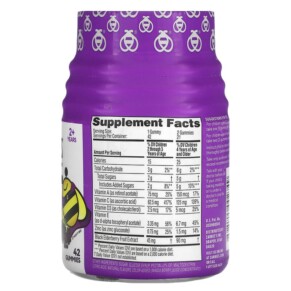 Thành phần vi chất của Zarbee's Children's Daily Immune Support Ages 2+ Natural Berry 42 Gummies 898115002749