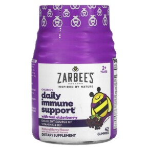 Thực phẩm chức năng Zarbee's Children's Daily Immune Support Ages 2+ Natural Berry 42 Gummies 898115002749