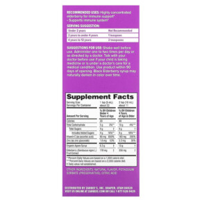 Thành phần vi chất của Zarbee's Children's Daily Immune Support With Real Elderberry 2+ Years 4 fl oz (118 ml) 857647007820