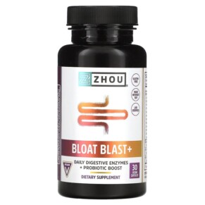 Thực phẩm chức năng Zhou Nutrition Bloat Blast+ 30 Vegan Capsules 669191895224