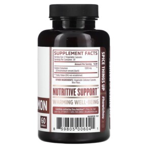 Thành phần vi chất của Zhou Nutrition Ceylon Cinnamon 60 Capsules 859805006041