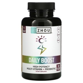 Thực phẩm chức năng Zhou Nutrition Daily Boost 30 Vegetarian Capsules 669191354035