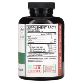 Zhou Nutrition Fish Oil 120 Softgels 3 Thành phần vi chất của Zhou Nutrition Fish Oil 120 Softgels 669191795869