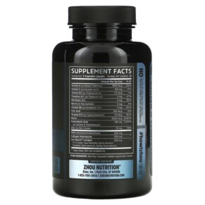 Thành phần vi chất của Zhou Nutrition Iron Beard 60 Veggie Capsules 859805006171