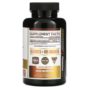 Thành phần vi chất của Zhou Nutrition Maca Root 120 Veggie Capsules 669191797481