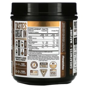 Thành phần vi chất của Zhou Nutrition Plant Complete Optimal Absorption Vegan Protein Chocolate 19.9 oz (563.2 g) 669191518611