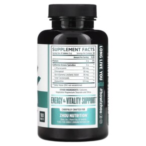 Zhou Nutrition Spirulina Longevity Superfood 180 Tablets 3 Thành phần vi chất của Zhou Nutrition Spirulina Longevity Superfood 180 Tablets 859805006331