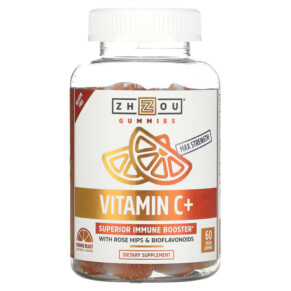 Thực phẩm chức năng Zhou Nutrition Vitamin C+ Orange Blast 60 Vegan Gummies 669191967396