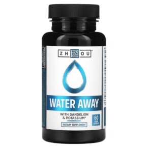 Thực phẩm chức năng Zhou Nutrition Water Away with Dandelion & Potassium 60 Veggie Capsules 859805006379