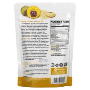 Thành phần vi chất của Zint Lucuma Raw Organic Powder 8 oz (227 g) 817516020022