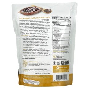 Thành phần vi chất của Zint Raw Organic Cacao Nibs 32 oz (907 g) 817516020534