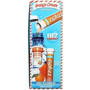 Thành phần vi chất của Zipfizz Healthy Sports Energy Mix with Vitamin B12 Orange Cream 20 Tubes 0.39 oz (11 g) Each 893811000525
