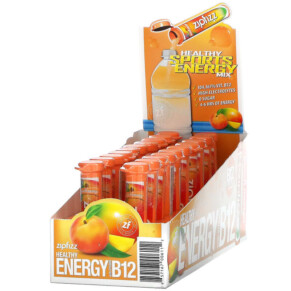 Thực phẩm chức năng Zipfizz Healthy Sports Energy Mix with Vitamin B12 Peach Mango 20 Tubes 0.39 oz (11 g) Each 857167006112