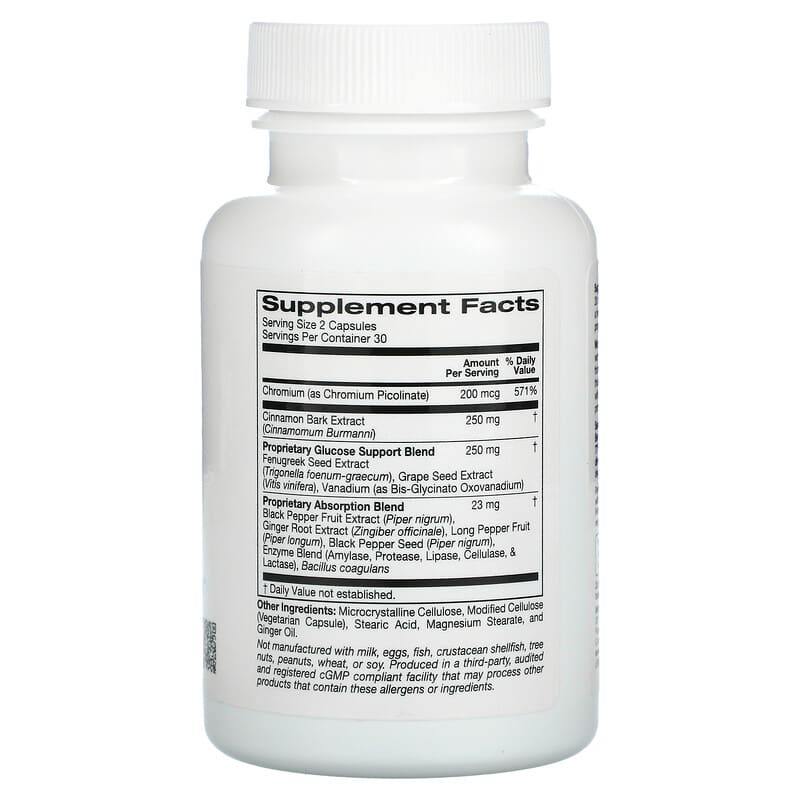ZOI Research Blood Glucose Support 60 Vegetarian Capsules 2 Thành phần vi chất của ZOI Research Blood Glucose Support 60 Vegetarian Capsules 898220016099