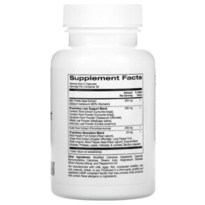 Thành phần vi chất của ZOI Research Detox Support 60 Vegetarian Capsules 898220016136