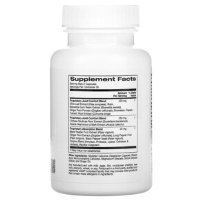 Thành phần vi chất của ZOI Research Joint Support 60 Vegetarian Capsules 898220016075