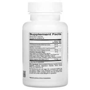 Thành phần vi chất của ZOI Research Probiotic UTI Support 60 Vegetarian Capsules 898220016143