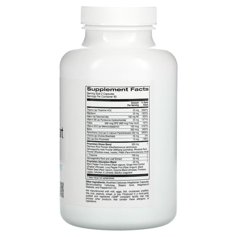 ZOI Research Stress Support 180 Vegetarian Capsules 2 Thành phần vi chất của ZOI Research Stress Support 180 Vegetarian Capsules 898220016037