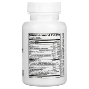 Thành phần vi chất của ZOI Research Stress Support 60 Vegetarian Capsules 898220016044