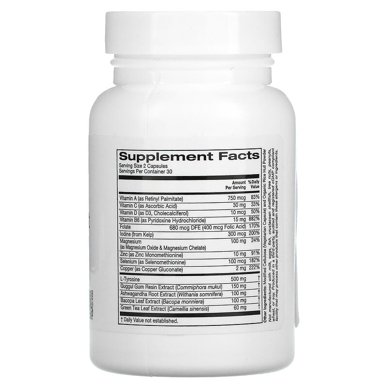 ZOI Research Thyroid Support 60 Vegetarian Capsules 2 Thành phần vi chất của ZOI Research Thyroid Support 60 Vegetarian Capsules 898220017447